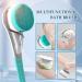 Electric Body Brush - TRENION Multifunctional Exfoliating Spin Scrubber with 6 Brush Heads | Rechargeable Long Handle Body Scrubber for Shower Bathing and Deep Cleansing - Blue - Buy Online on GoSupps.com