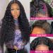 Recomtic Water Wave 4x4 Lace Closure Wig 22inch, 150% Density Curly Human Hair Wig for Black Women - Pre Plucked, Glueless, Wear and Go - Buy Online on GoSupps.com