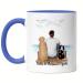 Kiddle-Design Dog Dad Mug Blue Personalized Dog Owner Gift Dog Lover Dogs Dog Dad Dog Fan Dog Motif Pet