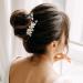 AW BRIDAL Gold Flower Hair Clip Wedding Hair Comb Barrette - Bridal Hair Accessories for Women & Girls - Buy Online on GoSupps.com