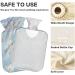 Hot Water Bottle 2L with Cover - Light Blue Marble | Pain Relief for Hands & Feet - Winter Warmer - Buy Online on GoSupps.com