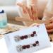 Glossy Toe Nails | Glitter Toe Nails - Sparkling Cat's Eye Glossy Fake Toe Nails Fake Toe Nails For Summer For Women Girls - Buy Online on GoSupps.com