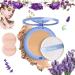 Matte Wet and Dry Powder GAGK Matte Perfection Pressed Powder Chilllab Lavender Matte Powder GAGK Lasting Waterproof Makeup Oil Control Powder for Oily Skin Loose Setting Powder Makeup(03)