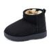 MK MATT KEELY Baby Winter Booties for Toddlers Kids Boy Girl Warm Snow Boots Plush Shoes with Soft Rubber Sole 7.5 UK Child Black
