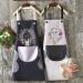 Women'S Kitchen Apron Waterproof And Oil-Proof Round Pockets On Both Sides Can Be Wiped Hands (Free A Pair Of Sleeves) - Buy Online on GoSupps.com