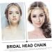 Beatifufu Gothic Hair Chain Hair for Highlighting Hair Bands for Womens Hair Wedding Party Hair Accessories Hair Tassel Bride Headpieces for Wedding Women Hair Accessories Tiara Alloy 24x3x0.8cm Golden - Buy Online on GoSupps.com
