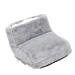 Harilla Electric Foot Warmer Soothing Relaxing Hot Foot Shoes Heating Pad Gray