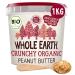 Whole Earth Bio Peanut Butter 1kg - Crunchy Vegan No Palm Oil No Added Sugar High Protein - Ideal for Athletes - Buy Online on GoSupps.com
