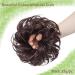 Reddish Brown Updo Ponytail Hair Extensions - Curly Wavy Scrunchies for Women | 35g Messy Hair Bun Hairpiece - Buy Online on GoSupps.com