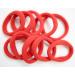 100Pcs Seamless Cotton Hair Bands Elastics Ponytail Holders - 1.5 inch Diameter - No Damage Hair Ties for Thick Hair - Red - Women, Girls, Kids, Toddlers - Buy Online on GoSupps.com