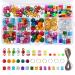 LICHENGTAI 252 Pieces Braids Beads Hair Accessories Aluminum Hair Beads for Braids Dreadlocks Jewelry with Storage Box Hair Spirals Dreadlocks for Men and Women