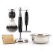 JAG Razor set for men with a double-sided razor planer super-silver tip roof hair shaving brush stand bowl and leather case for razor planes