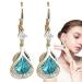 Magnetic earrings |Crystal ear rings-slimming magnetogen earrings women-girl lymph earrings that strengthen the body for women lymph detoxification Levabe