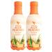 Forever Living - Aloe Peaches - Pure Aloe with Real Peach Flavor - Supports Digestion and Immunity - Vegan and Gluten-Free - 33.8 fl oz (2-Pack)