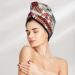 Hair Towel Wrap - Quick Drying Towel Turban with Button | Stylish Patchwork Design for Fast Hair Drying - Buy Online on GoSupps.com