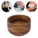 Wooden Men's Shaving Bowl - Burr-Free Compact Foam Mug for Home & Barber Shop - Buy Online on GoSupps.com