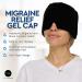 Migraine Relief Gel Cap - Cold Therapy Head Wrap for Ice Pack Mask (Black 360 Gel Surround) - Buy Online on GoSupps.com