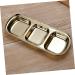 Zerodeko 3pcs Vinegar Dish Metal Sauce Dish Dip Dish Metals Metal Seasoning Bowls Serving Dish Sushi Dish Condiment Cups Soy Sauce Dish Metal Snack Bowl Dipping Plates Stainless re-usable Mx3pcs Goldenx3pcs - Buy Online on GoSupps.com