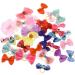 60pcs Multicolor Elastic Hair Bands Pets Bowknot Headdress Cats Dogs Random Patterns Pet Grooming Accessories - Buy Online on GoSupps.com