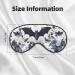 Bat Pattern Sleep Mask - Reusable Soft Blackout Eye Mask for Better Sleep & Travel | Gifts for Him & Her - Buy Online on GoSupps.com
