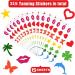315 Pieces Tanning Stickers Self-Adhesive Body Stickers for Sunbathing | 7 Designs: Heart Lips Butterflies & Dolphins - Buy Online on GoSupps.com