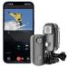 SJCAM C100+ Small Action Camera 4K30FPS WiFi Camera, APP Control, HD 15MP Image, Mini Portable Action Camera, Underwater 98ft Waterproof Camera with Helmet Mount Accessory Kits, 1 oz, 2.4*1*0.6(inch)