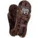 Equinate LUKE Saddle Strap - Anatomical Dressurgurt with Real Lambskin | Short Belly Belt 50-80cm in Nature Brown & Black - Buy Online on GoSupps.com