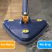 360 Rotatable Triangle Mop with Long Handle - Microfiber Wet/Dry, Quick Dry, Adjustable & Extendable - Blue, 3 Replacement Pads - Buy Online on GoSupps.com