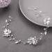 EASEDAILY Rhinestone Bride Wedding Hair Vine - Silver Leaf Crystal Headpiece for Women and Girls - Buy Online on GoSupps.com