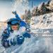 MAXJULI Kids Ski Goggles - Green Frame Orange Lens - Ages 0-4 | 100% UV Protection | Helmet Compatible Snow Goggles - Buy Online on GoSupps.com