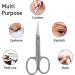 Eagerbeauty Stainless Steel Cuticle Scissors - Curved Blade Small Scissors for Nails, Eyebrows, Eyelashes, Dry Skin - Nail Trimming Tool - Buy Online on GoSupps.com