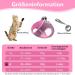 Reflective Cat Dishes with Leash - Adjustable Breakout-Proof Tableware Set for Cats & Small Dogs (Pink-Small) - Buy Online on GoSupps.com