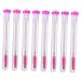 FOMIYES 8pcs Diamond Mascara Brush Disposable Eyelash Brush Eye Foundation Brush Lash Brow Comb Modify Spool 11.7x1.1cm Rosy