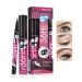 Benuomi 4D Silk Fiber Lash Mascara Long Lasting Waterproof Mascara Thickening Lengthening Mascara 2pcs/Set Mascara and Eyeliner Set Durable Waterproof Eyeliner Liquid Eyeliner Pencil Eyes Makeup Kit (2 IN 1-B)