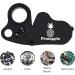Pineapple 30X 60X Jewelers Loupe Magnifier with LED Light - Pocket Magnifying Glass for Gems, Coins, Diamonds, Plants - Black - Buy Online on GoSupps.com