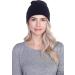 Top Level Black Beanie Hat for Men and Women - Unisex Cuffed Skull Knit Cap - Buy Online on GoSupps.com