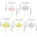 Ercadio 30 Pack Princess Crown Cupcake Toppers Glitter Queen Crown Cupcake Picks Crown Cupcake Toppers for Princess Crown Theme Baby Shower Wedding Party Cake Decorations Supplies Pattern-3 - Buy Online on GoSupps.com