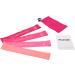 Glitzer Fitness Premium Resistance Bands | Set of 4 Pink Exercise Bands Loops for Stretching Yoga Mobility and Strength Training Pink 12.0 Inches - Buy Online on GoSupps.com