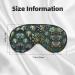 Many Succulents Eye Mask - Soft Adjustable Black Sleep Mask for Ultimate Comfort | Unisex Nighttime Eye Cover - Buy Online on GoSupps.com