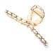 Large Cross Metal Hair Clip Beautiful Women's Hair Clip Headpiece Elegant Hair Accessory (Cream)