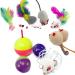 Youngever 24 Cat Toys Assortment - Interactive Tunnel, Teaser, Mouse, Crinkle Balls - Multicolor Kitten and Kitty Playset - Buy Online on GoSupps.com