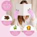 Touchscreen Gloves for Eczema and Dry Hands Overnight- Moisturizing Gloves with Gel Lining Hydrating Cracked Hand Treatment Fuzzy Gloves Touchscreen Fingers Spa Lotion Glove for Women (Pink) - Buy Online on GoSupps.com