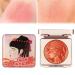Matte Face Powder Blush Palette Embossed Smooth Powder Blush Palette For Cheeks Long Lasting Blush for Cheeks Powder Blush for All Skins (orange)