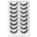 Veleasha Lashes Natural Look False Eyelashes 8 Pairs Pack Wispy Lashes with Clear Band 3D Fake Eyelashes | Style 03 So Wispy lashes 03 (12-19mm)