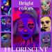  AmourGlint 10-color face paint kit fluorescent water-based body paint + 2 brushes. Vibrant body paint colors for fluorescent parties and festivals. (#2 11g) - Buy Online on GoSupps.com