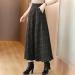 Elegant Women's A-Line Winter Chiffon Swing Skirt - Green Casual Bell Rock with Asymmetrical Waist - Buy Online on GoSupps.com