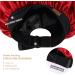 Satiny Silk Hair Bonnet for Curly Hair Sleep | Adjustable Wide Band, Double Layer | Burgundy - Buy Online on GoSupps.com
