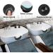 Shampoo bowl neck rest Silicone salon bowl neck rest with Five ultra-strong suction cups shampoo bowl pillow Softness can effectively reduce the neck pressure neck rest for shampoo bowl - Buy Online on GoSupps.com