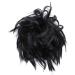 Dark Black Messy Bun Chignon Synthetic Hair Extension - Wavy Updo Scrunchy Curly Hairpiece - Buy Online on GoSupps.com