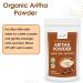 Buy Organic Aritha Powder | Pure & Natural Soap Nut Powder for Hair & Skin | Chemical-Free Reetha Powder (114g - Buy Online on GoSupps.com